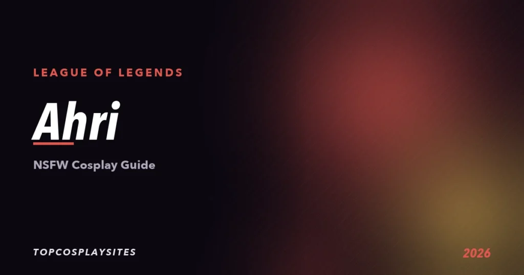 Ahri NSFW cosplay guide - League of Legends - TopCosplaySites