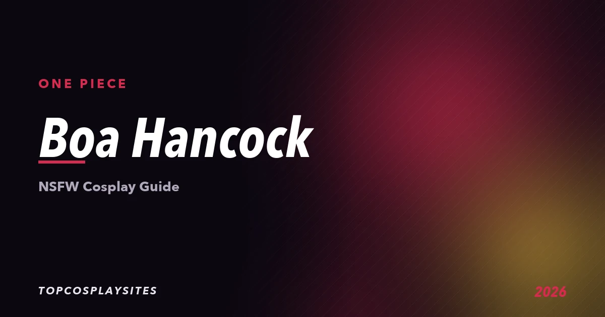 Boa Hancock NSFW cosplay guide - One Piece - TopCosplaySites