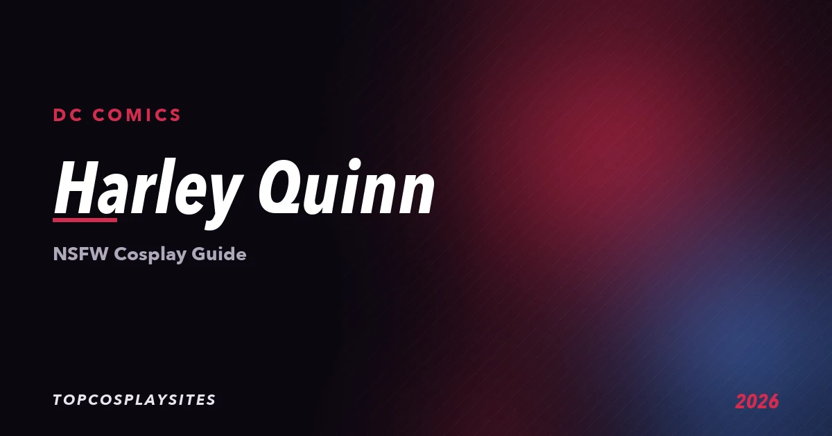 Harley Quinn NSFW cosplay guide - DC Comics - TopCosplaySites