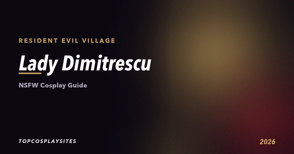 Lady Dimitrescu NSFW cosplay guide - Resident Evil Village - TopCosplaySites