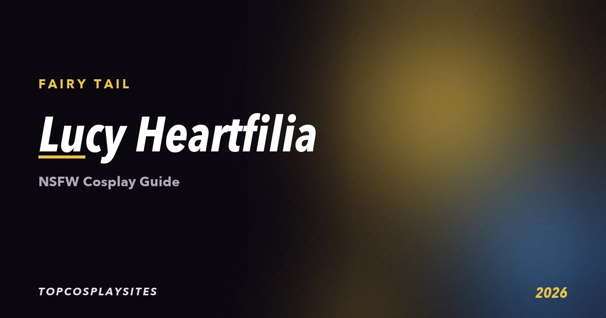 Lucy Heartfilia NSFW cosplay guide - Fairy Tail - TopCosplaySites