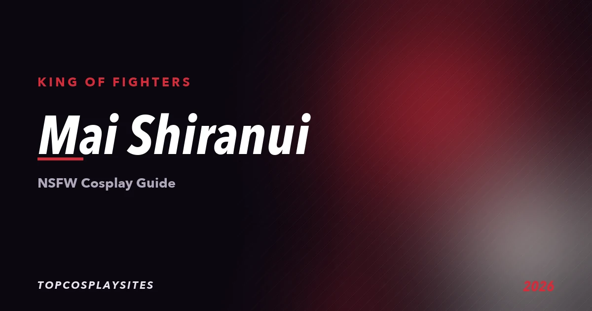 Mai Shiranui NSFW cosplay guide - King of Fighters - TopCosplaySites