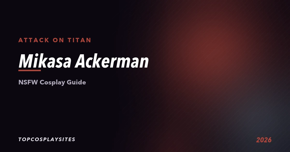 Mikasa Ackerman NSFW cosplay guide - Attack on Titan - TopCosplaySites