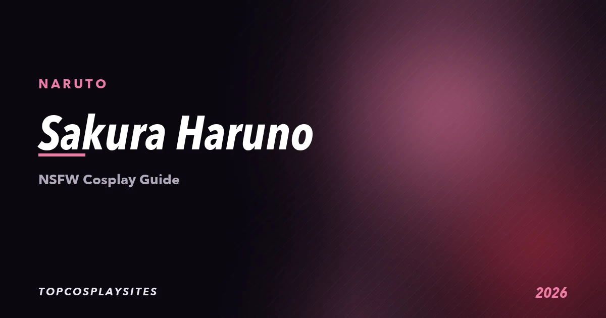 Sakura Haruno NSFW cosplay guide - Naruto - TopCosplaySites