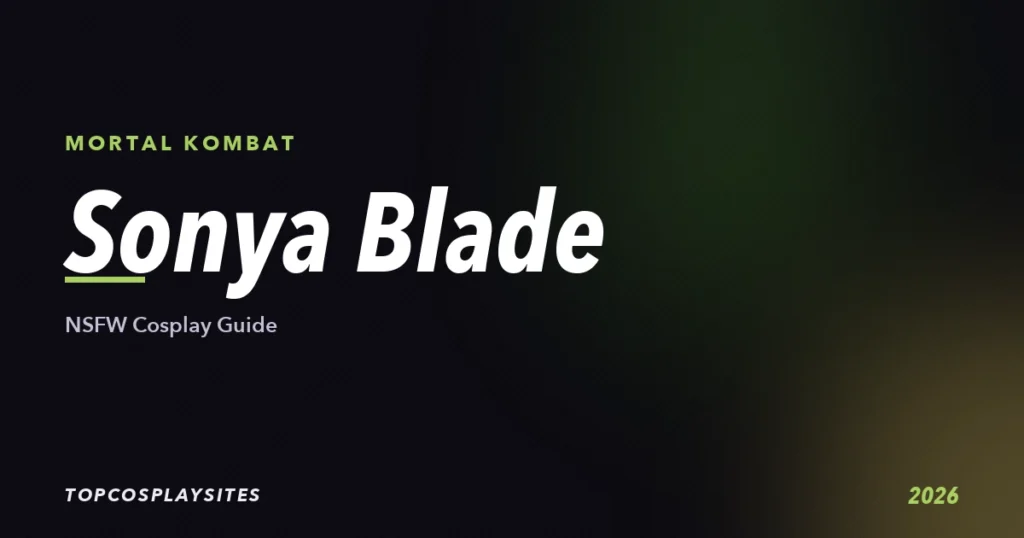 Cosplay de Sonya Blade: guía NSFW de Mortal Kombat